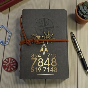 NWT MAP LEATHER Cover notebook